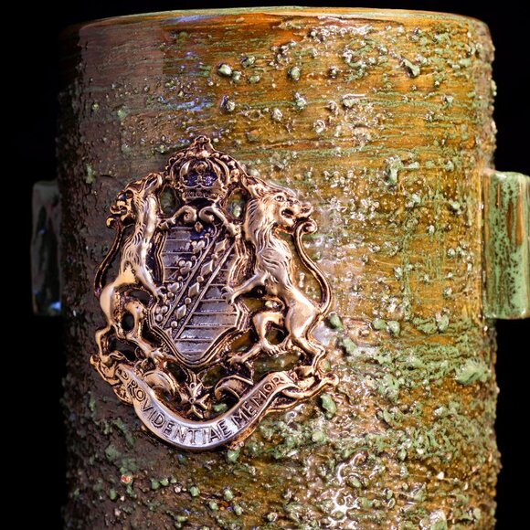 Vintage 1960’s MCM Bitossi Aldo Londi Rimini Green Pottery Vase # 001/35 - Picture 4 of 13